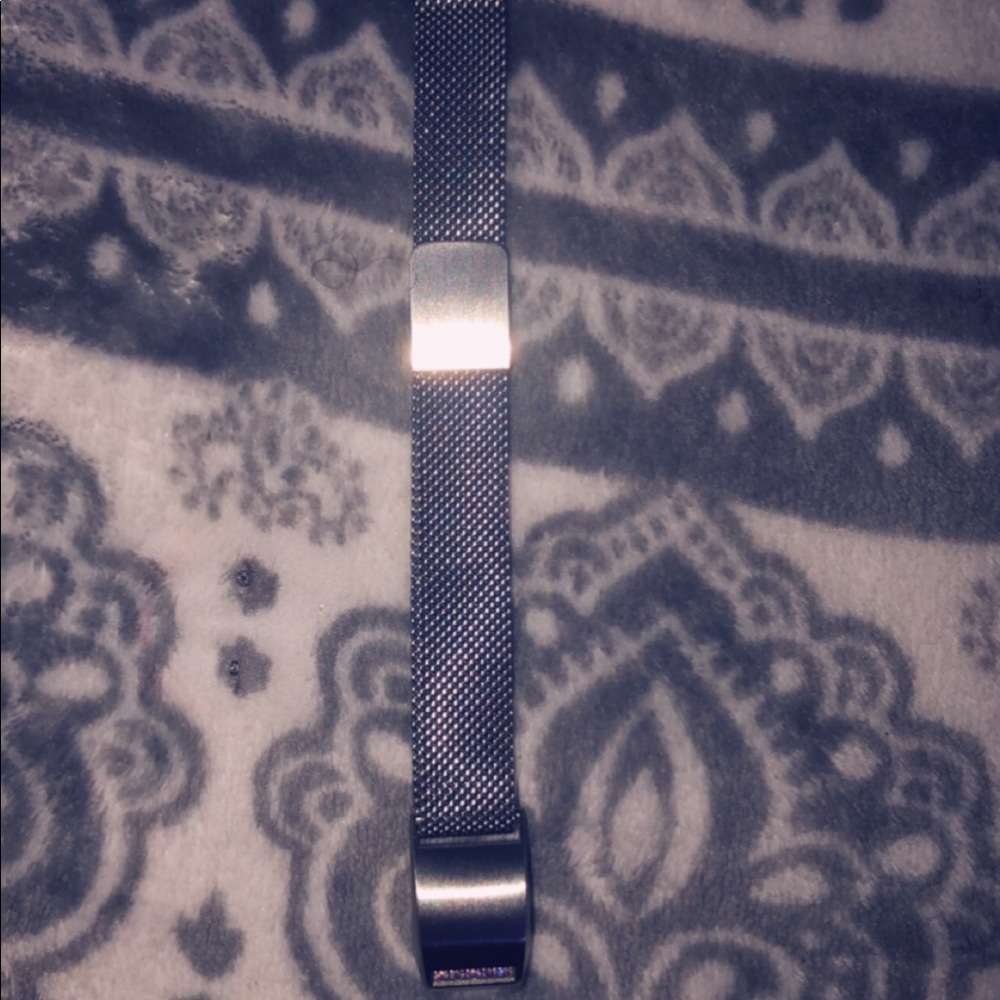 Pink rhyme stones Fitbit watch